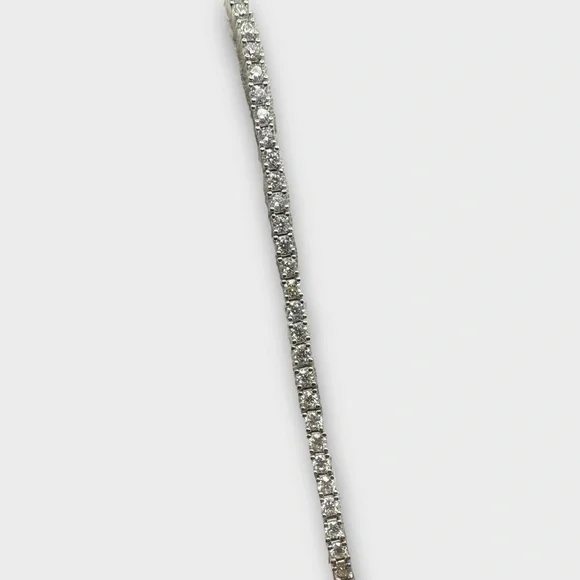 Sterling Silver Moissanite Tennis Bracelet - Picture 5 of 5